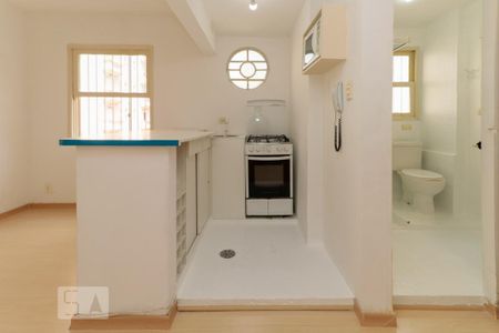 Cozinha de apartamento para alugar com 1 quarto, 28m² em Jardim Paulista, São Paulo