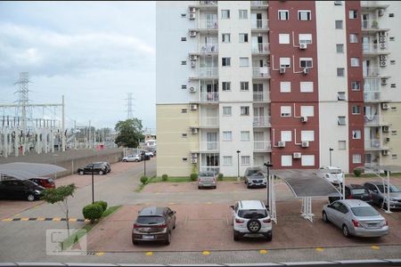sala vista de apartamento à venda com 2 quartos, 55m² em Fátima, Canoas