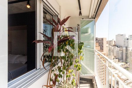 Varanda de kitnet/studio para alugar com 1 quarto, 33m² em República, São Paulo