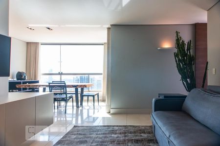 Sala de apartamento à venda com 1 quarto, 60m² em Vila da Serra, Nova Lima