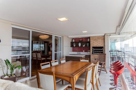 Varanda gourmet de apartamento à venda com 3 quartos, 167m² em Jardim, Santo André
