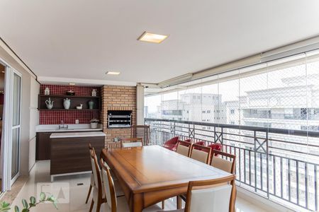 Varanda gourmet de apartamento à venda com 3 quartos, 167m² em Jardim, Santo André