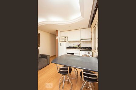 Sala / Cozinha / Lavanderia  de kitnet/studio à venda com 1 quarto, 30m² em Vila Ipiranga, Porto Alegre