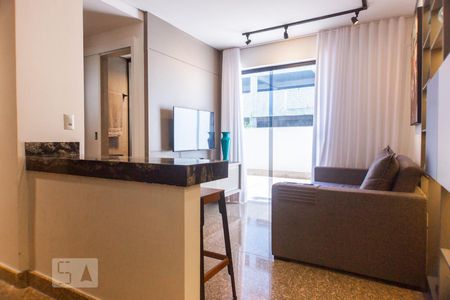 Sala de apartamento para alugar com 1 quarto, 60m² em Buritis, Belo Horizonte