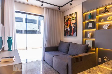 Sala de apartamento para alugar com 1 quarto, 60m² em Buritis, Belo Horizonte