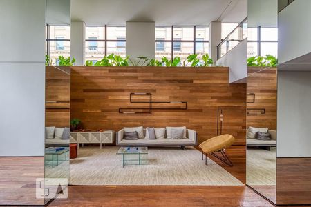 Studio para alugar com 46m², 1 quarto e 1 vagaHall