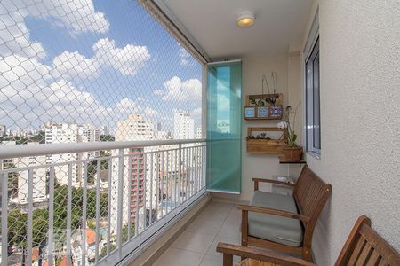 Varanda da Sala de apartamento para alugar com 2 quartos, 76m² em Vila Ipojuca, São Paulo
