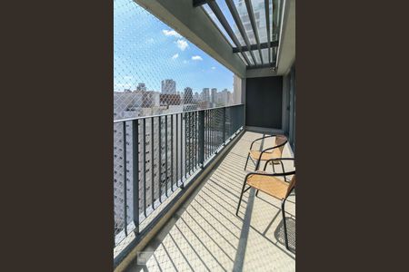 Varanda da Sala de apartamento à venda com 1 quarto, 135m² em Vila Olímpia, São Paulo