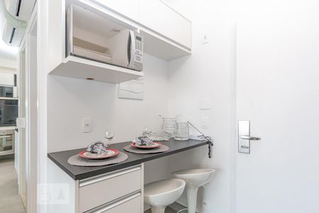 Cozinha de kitnet/studio para alugar com 1 quarto, 33m² em Brooklin Paulista, São Paulo