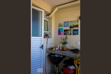 Varanda da Sala de apartamento para alugar com 3 quartos, 70m² em Parque Jaçatuba, Santo André