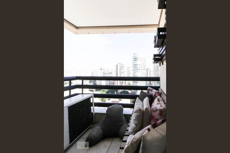 Varanda da Sala de apartamento para alugar com 1 quarto, 65m² em Vila Uberabinha, São Paulo