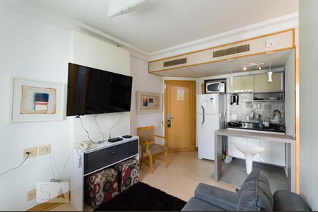Sala de apartamento à venda com 1 quarto, 28m² em Higienópolis, São Paulo