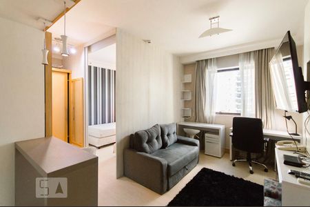 Sala de apartamento à venda com 1 quarto, 28m² em Higienópolis, São Paulo