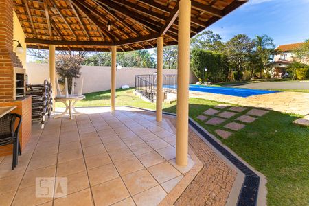 Área comum - Churrasqueira de casa de condomínio para alugar com 3 quartos, 117m² em Parque Rural Fazenda Santa Cândida, Campinas
