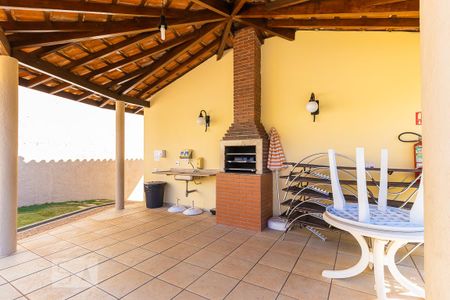 Área comum - Churrasqueira de casa de condomínio para alugar com 3 quartos, 117m² em Parque Rural Fazenda Santa Cândida, Campinas
