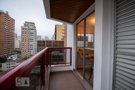 Varanda da Sala de apartamento à venda com 4 quartos, 130m² em Perdizes, São Paulo