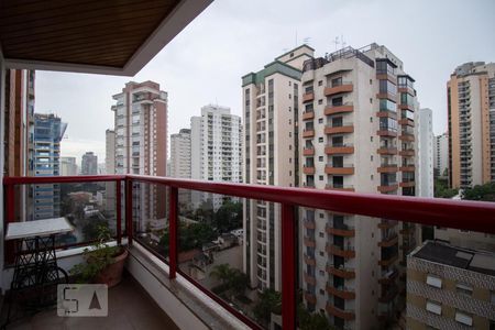 Varanda da Sala de apartamento à venda com 4 quartos, 130m² em Perdizes, São Paulo