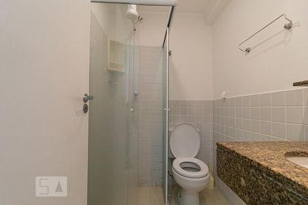 Banheiro da Suíte de apartamento para alugar com 1 quarto, 50m² em Consolação, São Paulo