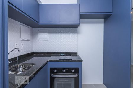 Cozinha de kitnet/studio à venda com 1 quarto, 34m² em Vila Pompéia, São Paulo