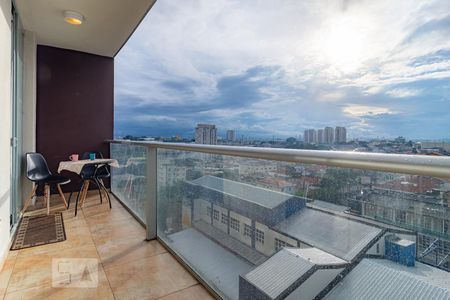 Varanda da Sala de apartamento à venda com 1 quarto, 38m² em Vila Augusta, Guarulhos