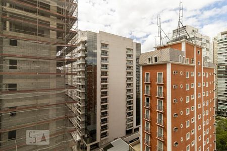 Vista da Sala de apartamento à venda com 1 quarto, 35m² em Consolação, São Paulo