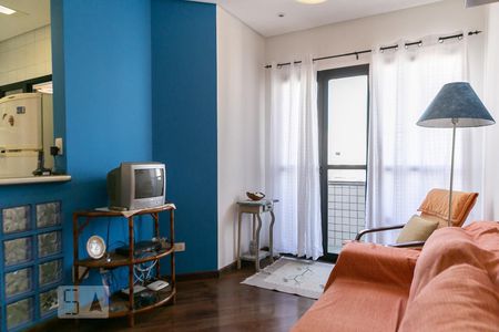 Sala de apartamento para alugar com 1 quarto, 47m² em Campo Grande, Santos