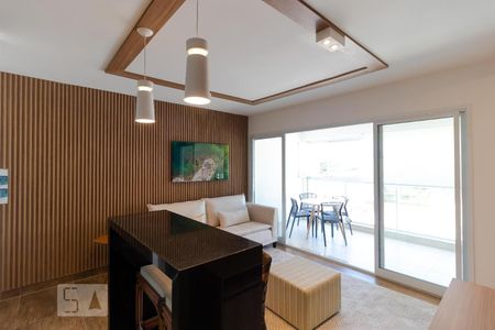 Sala e Cozinha de kitnet/studio para alugar com 1 quarto, 47m² em Centro, Campinas