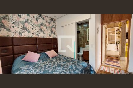 Quarto 1 suíte de apartamento à venda com 2 quartos, 100m² em Vila Eldízia, Santo André