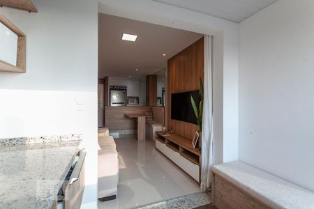 Varanda da Sala de apartamento à venda com 2 quartos, 63m² em Vila Eldízia, Santo André