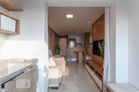 Varanda da Sala de apartamento para alugar com 2 quartos, 63m² em Vila Eldízia, Santo André