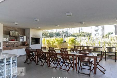 Apartamento à venda com 46m², 1 quarto e 1 vagaChurrasqueira