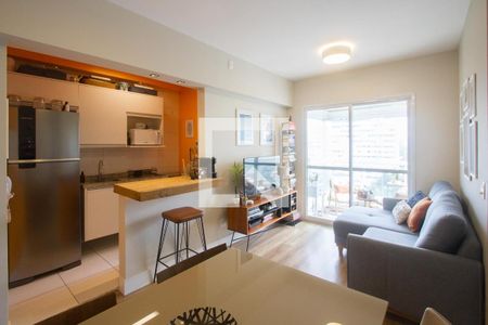 Sala de apartamento à venda com 1 quarto, 46m² em Jardim Santo Amaro, São Paulo