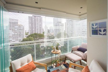 Varanda de apartamento à venda com 1 quarto, 46m² em Jardim Santo Amaro, São Paulo