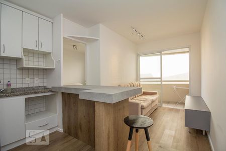Sala e Cozinha de kitnet/studio para alugar com 1 quarto, 30m² em Perdizes, São Paulo