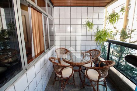 Varanda de apartamento à venda com 3 quartos, 126m² em Funcionários, Belo Horizonte