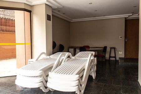 Apartamento para alugar com 40m², 1 quarto e 1 vagaSalão de festas
