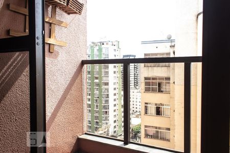 Varanda de apartamento para alugar com 1 quarto, 40m² em Santa Cecília, São Paulo