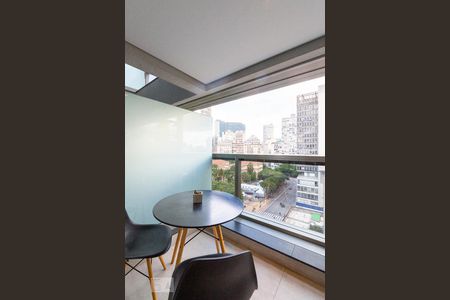 Studio para alugar com 29m², 1 quarto e sem vagaVaranda