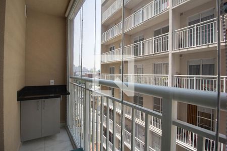 Varanda da Sala de apartamento à venda com 1 quarto, 38m² em Vila Palmeiras, São Paulo