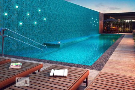 Studio para alugar com 25m², 1 quarto e sem vagaPiscina