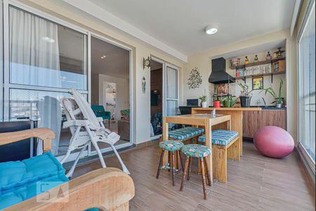 Sacada da Sala de apartamento à venda com 2 quartos, 82m² em Vila Gumercindo, São Paulo