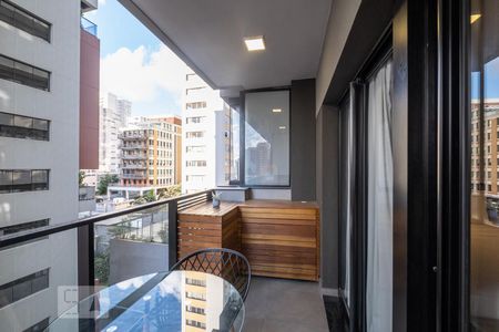 Varanda de kitnet/studio à venda com 1 quarto, 32m² em Pinheiros, São Paulo