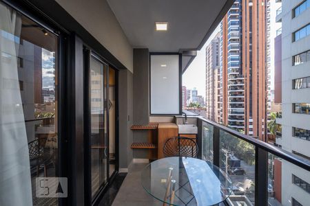 Varanda de kitnet/studio à venda com 1 quarto, 32m² em Pinheiros, São Paulo