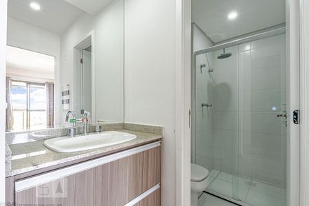 Banheiro Social de apartamento para alugar com 1 quarto, 42m² em Campina do Siqueira, Curitiba