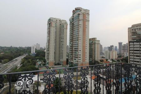 Vista da Sacada de apartamento à venda com 3 quartos, 110m² em Brooklin Paulista, São Paulo