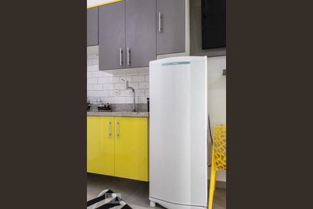 Cozinha de kitnet/studio à venda com 1 quarto, 22m² em Centro, São Paulo