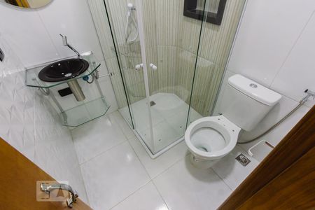 Banheiro da Suíte de casa para alugar com 1 quarto, 40m² em Vila Guaca, São Paulo
