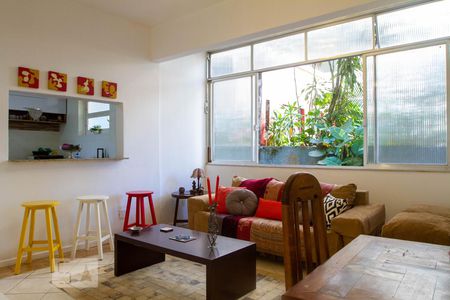 Sala de apartamento à venda com 3 quartos, 90m² em Jardim Botânico, Rio de Janeiro