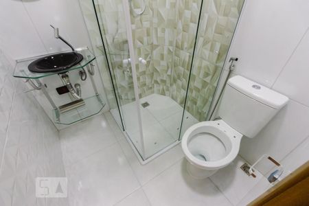Banheiro da Suíte de casa de condomínio para alugar com 1 quarto, 40m² em Vila Guaca, São Paulo