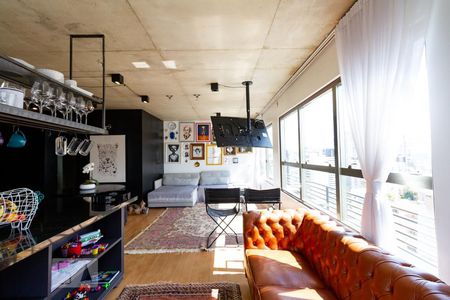 Sala/Cozinha de apartamento à venda com 2 quartos, 97m² em Jardim das Acacias, São Paulo